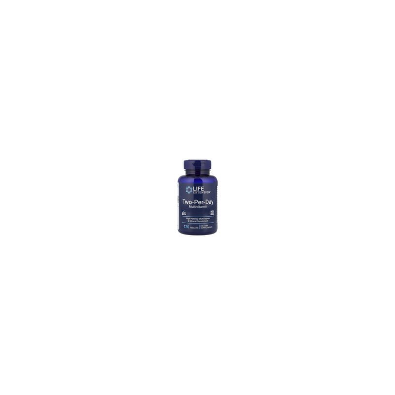 Life Extension, Suplemento multivitamínico V2, Dos cápsulas por día, 120 comprimidos