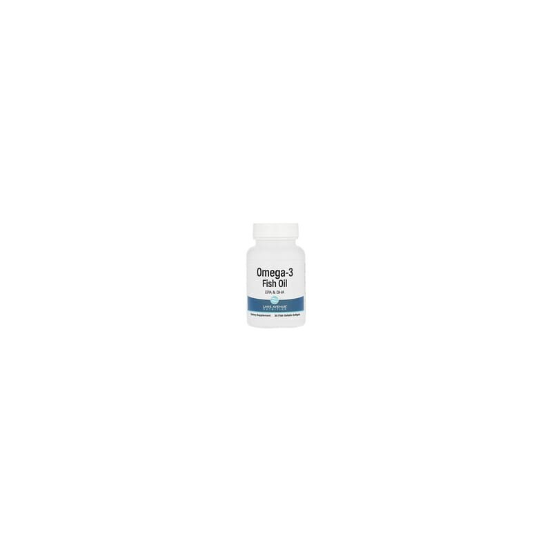 Lake Avenue Nutrition, Aceite de pescado con omega-3, 1250 mg, 30 cápsulas blandas de gelatina de pescado