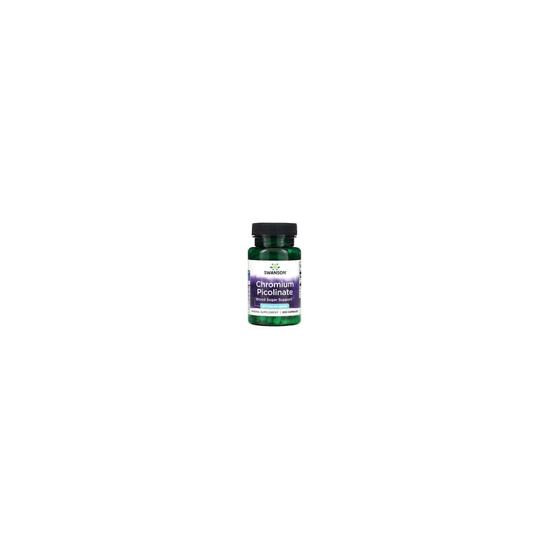Swanson, Picolinato de cromo, 200 mcg, 100 cápsulas