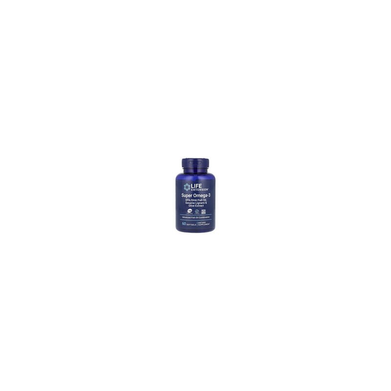 Life Extension, Super omega-3, 60 cápsulas blandas