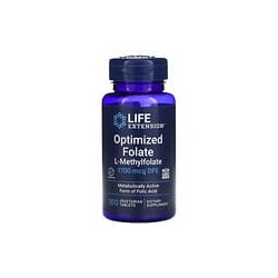 Life Extension, Folato optimizado, 1700 mcg EDF, 100 comprimidos vegetales
