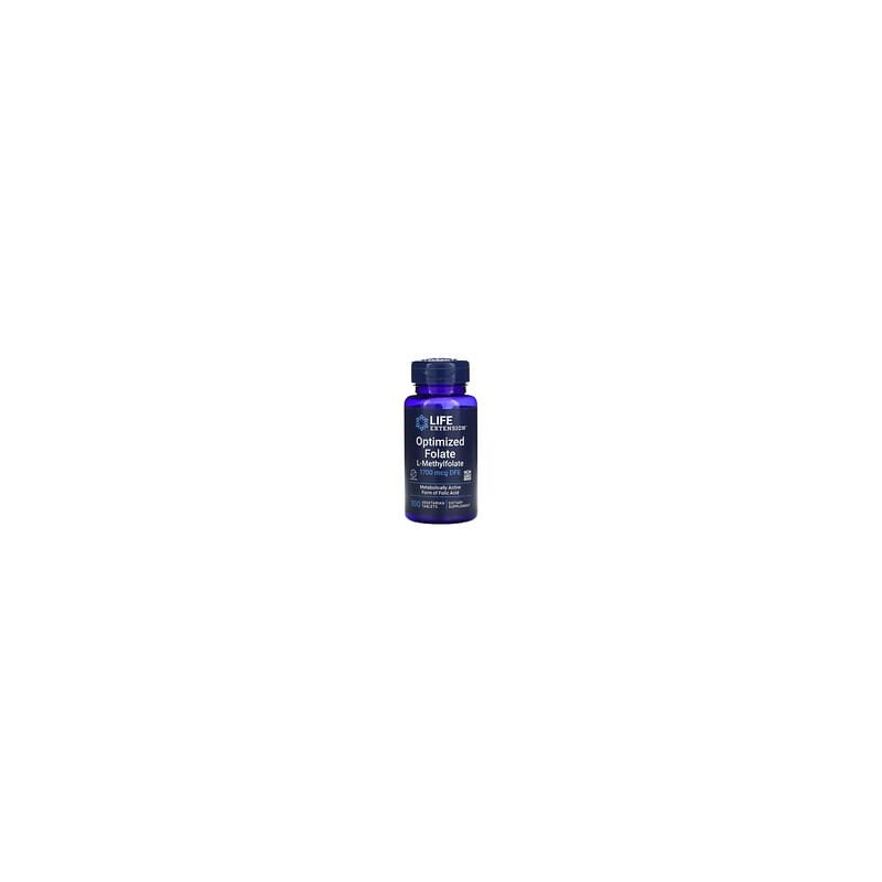 Life Extension, Folato optimizado, 1700 mcg EDF, 100 comprimidos vegetales