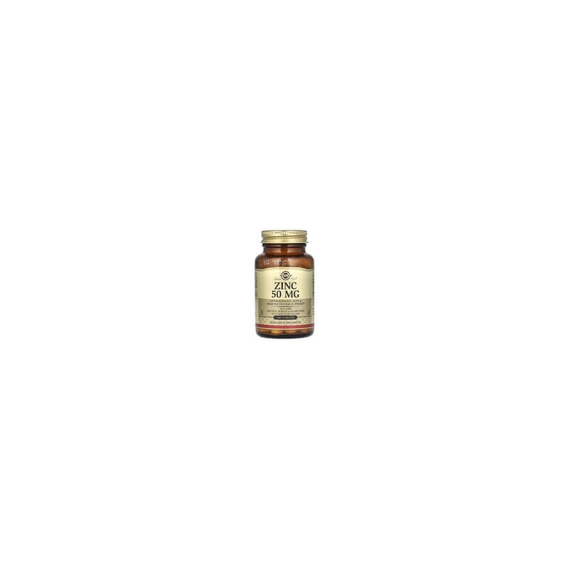 Solgar, Zinc, 50 mg, 100 comprimidos
