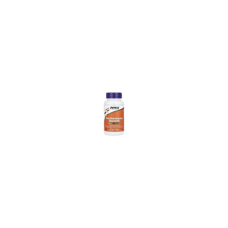 NOW Foods, Saccharomyces boulardii, Suplemento probiótico, 5000 millones de UFC, 60 cápsulas vegetales