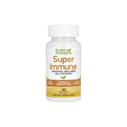 Super Nutrition, Superinmunidad, Suplemento multivitamínico con glutatión que refuerza el sistema inmunitario, 60 comprimidos