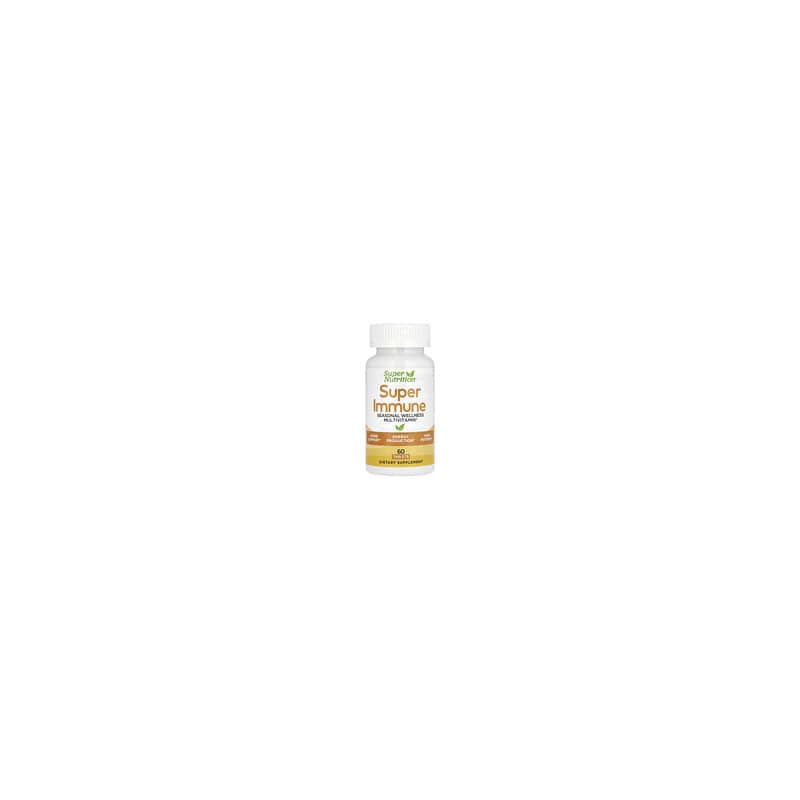 Super Nutrition, Superinmunidad, Suplemento multivitamínico con glutatión que refuerza el sistema inmunitario, 60 comprimidos