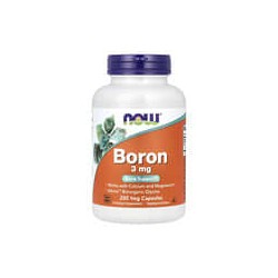 NOW Foods, Boro, 3 mg, 250 cápsulas vegetales