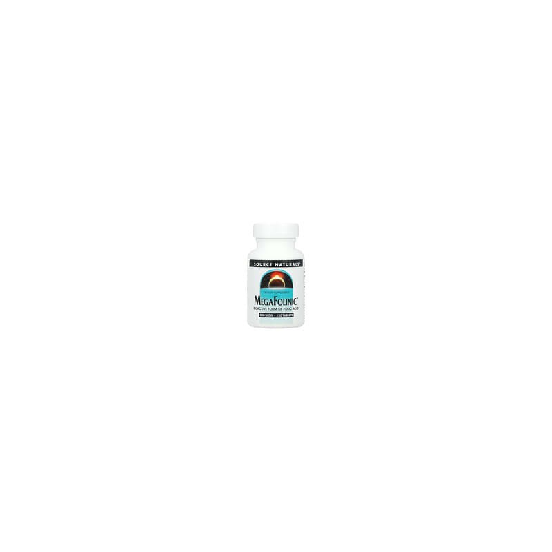 Source Naturals, MegaFolinic™, 800 mcg, 120 comprimidos