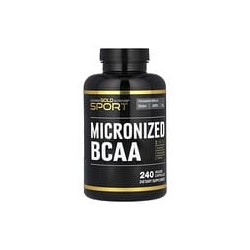 California Gold Nutrition, Sport, BCAA micronizados, Aminoácidos de cadena ramificada, 500 mg, 240 cápsulas vegetales (250 mg po