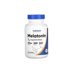 Nutricost, Melatonina, 20 mg, 240 cápsulas