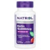 Natrol, Biotina, Disolución rápida, Máxima concentración, Fresa, 10.000 mcg, 60 comprimidos
