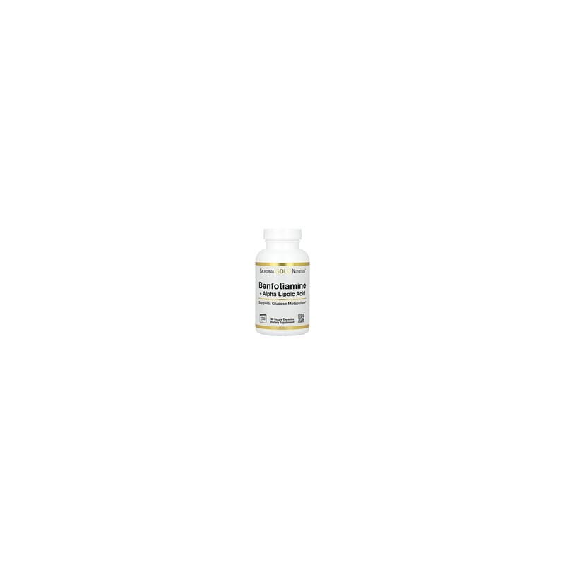 California Gold Nutrition, Benfotiamina y ácido alfa-lipoico, 90 cápsulas vegetales