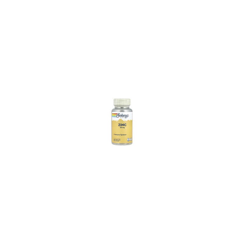 Solaray, Zinc, 50 mg, 100 cápsulas vegetales