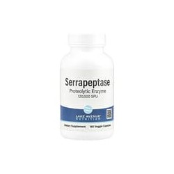 Lake Avenue Nutrition, Serrapeptasa, Enzima proteolítica, 120.000 SPU, 180 cápsulas vegetales