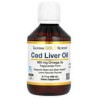 California Gold Nutrition, Aceite de hígado de bacalao, Triglicéridos de origen noruego, Sabor natural a limón, 200 ml (6,7 oz. 