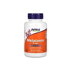 NOW Foods, Melatonina, 5 mg, 180 cápsulas vegetales