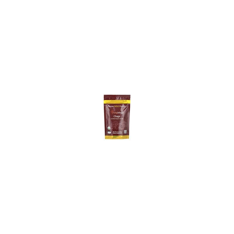 California Gold Nutrition, Fungiology®, Chaga orgánico certificado en polvo, 120 g (4,2 oz)
