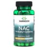 Swanson, NAC N-acetilcisteína, 1000 mg, 60 cápsulas