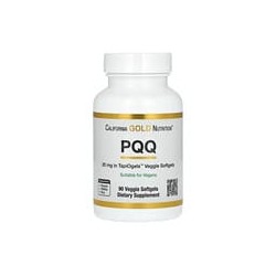 California Gold Nutrition, PQQ, 20 mg, 90 cápsulas blandas vegetales