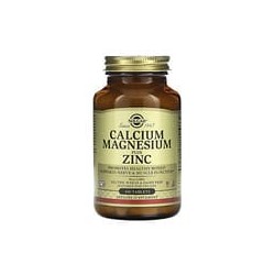 Solgar, Calcio y magnesio más zinc`` 100 comprimidos
