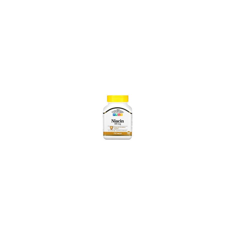 21st Century, Niacina, 100 mg, 110 comprimidos