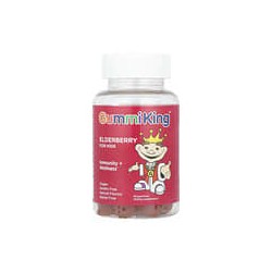 GummiKing, Saúco para niños, Inmunidad y bienestar, Frambuesa, 60 gomitas