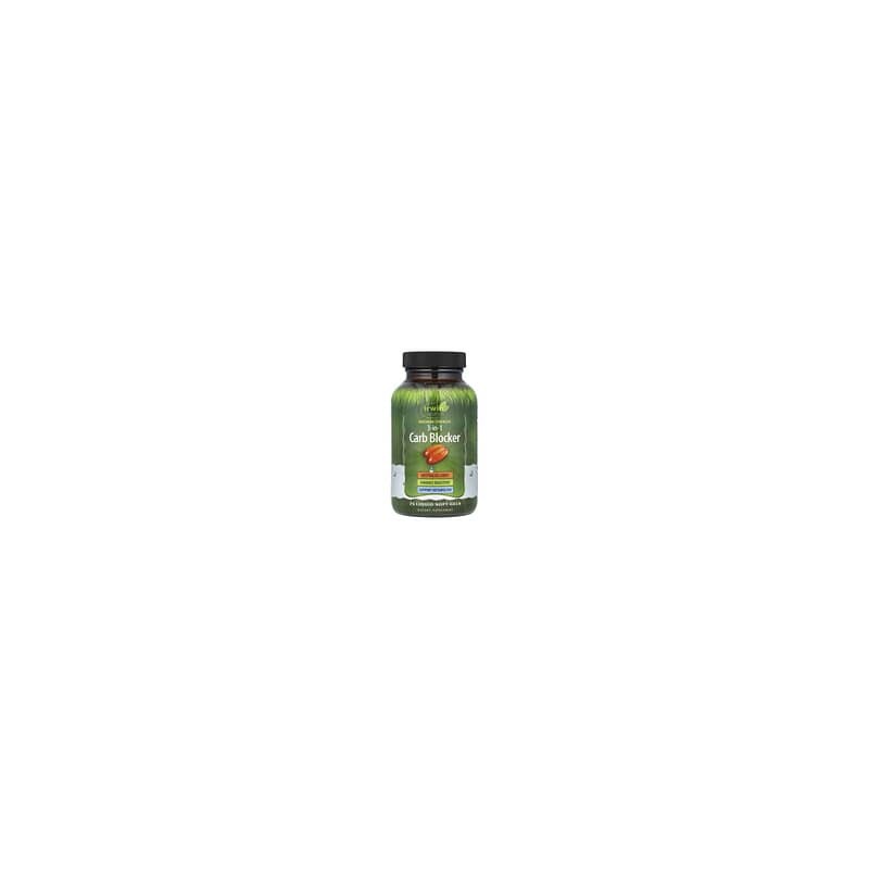 Irwin Naturals, Bloqueador de Carbohidratos 3 en 1, Máxima Potencia, 75 Cápsulas Blandas