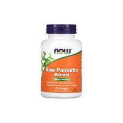 NOW Foods, Extracto de palma enana americana, Con aceite de semilla de calabaza y zinc, 160 mg, 90 cápsulas blandas