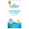 Nordic Naturals, Ultimate Omega, Suplemento de aceite de pescado con omega-3, Limón, 1280 mg, 120 cápsulas blandas (640 mg por c