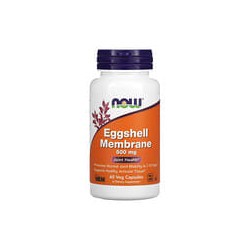 NOW Foods, Membrana de cáscara de huevo, 500 mg, 60 cápsulas vegetarianas