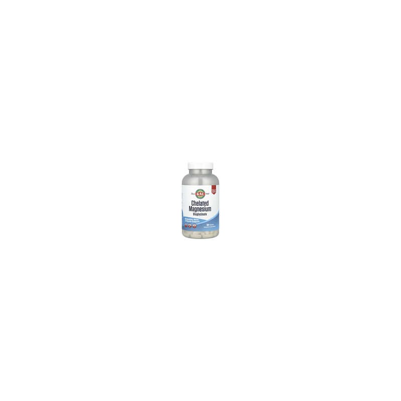 KAL, Bisglicinato de magnesio quelado, 315 mg, 180 comprimidos (105 mg por comprimido)