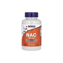 NOW Foods, NAC, N-acetilcisteína con selenio, 100 cápsulas