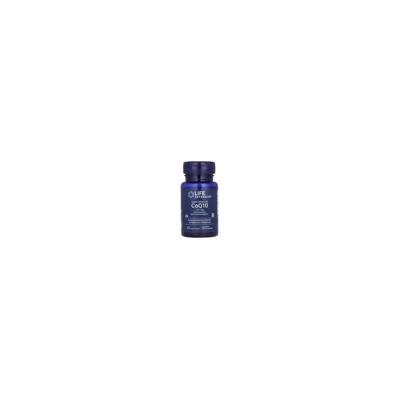 Life Extension, CoQ10 en forma de superubiquinol con Enhaced Mitochondrial Support™, 100 mg, 60 cápsulas blandas