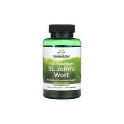 Swanson, Hierba de San Juan de espectro completo, 375 mg, 120 cápsulas