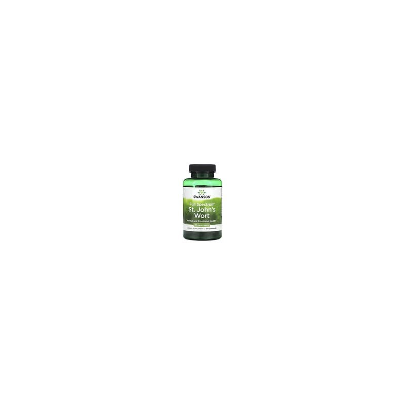 Swanson, Hierba de San Juan de espectro completo, 375 mg, 120 cápsulas