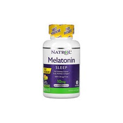 Natrol, Melatonina, Disolución rápida, Concentración máxima, Cítricos, 10 mg, 100 comprimidos