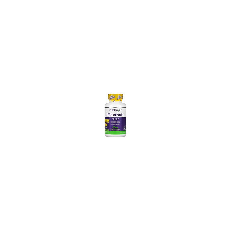 Natrol, Melatonina, Disolución rápida, Concentración máxima, Cítricos, 10 mg, 100 comprimidos
