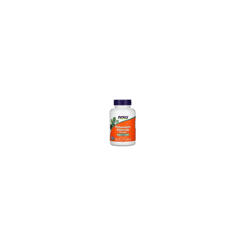 NOW Foods, Cloruro de potasio en polvo, 227 g (8 oz)