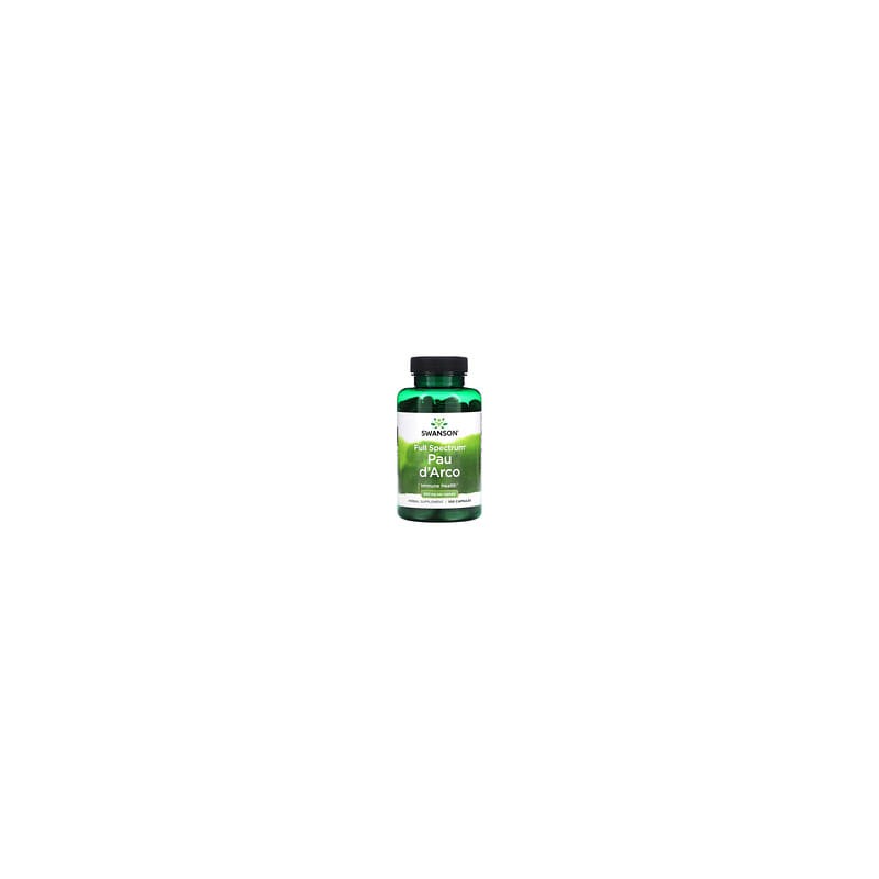 Swanson, Pau d'Arco de espectro completo, 500 mg, 100 cápsulas
