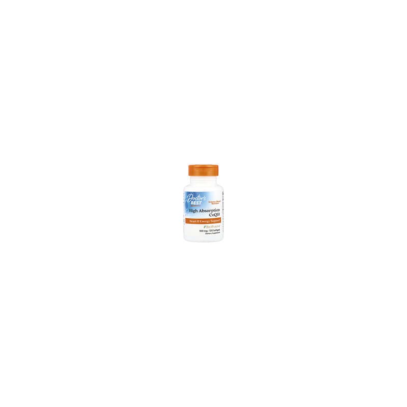 Doctor's Best, CoQ10 de alta absorción, 100 mg, 120 cápsulas blandas