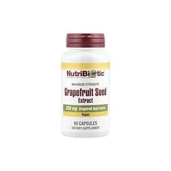 NutriBiotic, Extracto de semilla de pomelo, Máxima concentración, 250 mg, 60 cápsulas