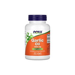 NOW Foods, Aceite de ajo, 1500 mg, 250 cápsulas blandas