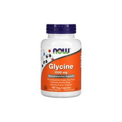 NOW Foods, Glicina, 1000 mg, 100 cápsulas vegetales