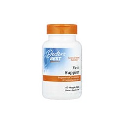 Doctor's Best, Suplemento de refuerzo para las venas, 60 cápsulas vegetales