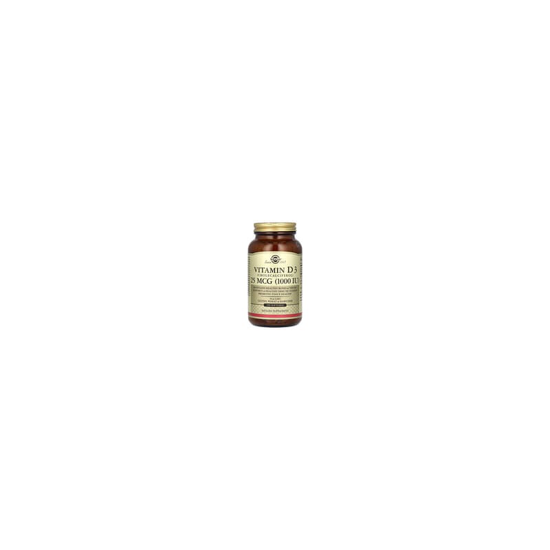 Solgar, Vitamina D3 (colecalciferol), 25 mcg (1000 UI), 250 cápsulas blandas