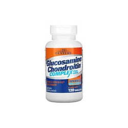 21st Century, Complejo con glucosamina y condroitina más MSM, Concentración triple avanzada, 120 comprimidos