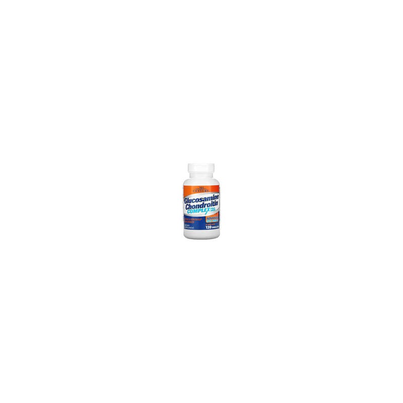 21st Century, Complejo con glucosamina y condroitina más MSM, Concentración triple avanzada, 120 comprimidos