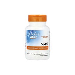 Doctor's Best, NMN, Mononucleótido de nicotinamida, 400 mg, 60 cápsulas de liberación retardada (200 mg por cápsula)