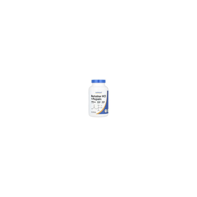 Nutricost, Betaine HCl + Pepsin, 240 Capsules
