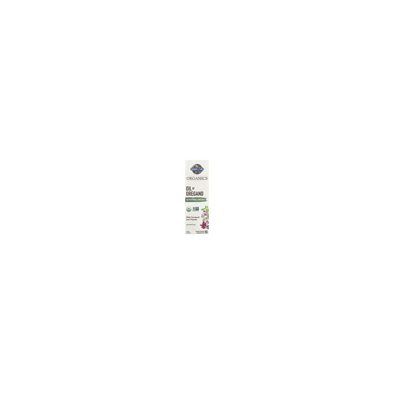 Garden of Life, Producto orgánico, Aceite de orégano, Gotas estacionales, Sin alcohol, 30 ml (1 oz. líq.)